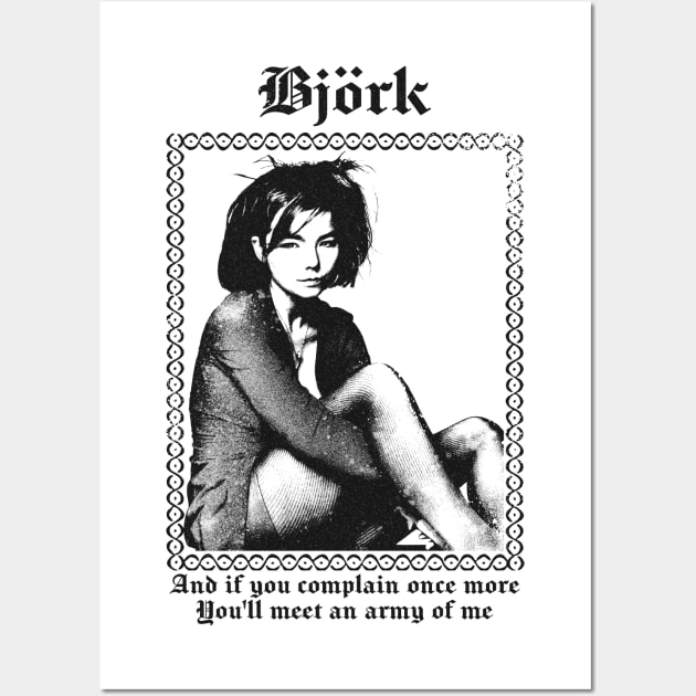 Björk -------- Army Of Me -------- Wall Art by unknown_pleasures